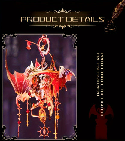 3D Metal Puzzle Model Kit – God's Eye & Angel's Eye MU Assembly, Laser-Cut DIY Craft, Artistic Home & Office Decor, Unique Birthday Gift for Adults, Teens, Girlfriend Boyfriend