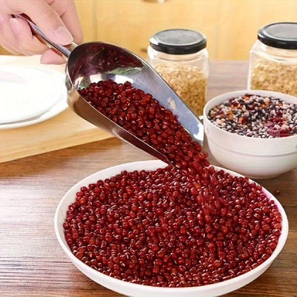 Kitchen Utensils Four-Piece Stainless Steel Scoop Set with 3oz Capacity and 19cm Length for Serving
