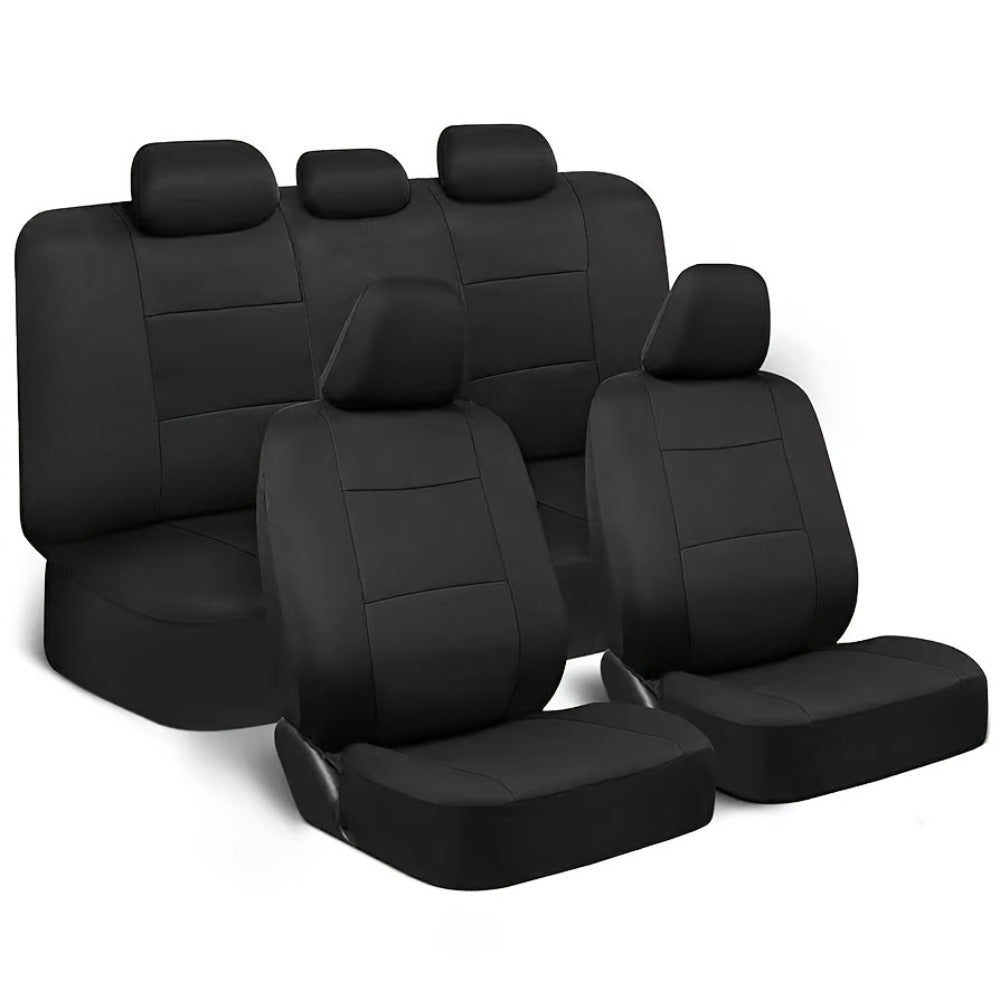 Universal Car Seat Covers Full Set – 5-Seat Breathable Knit Fabric, All-Season Wear-Resistant Protection for Front & Rear Seats | 16 Colors