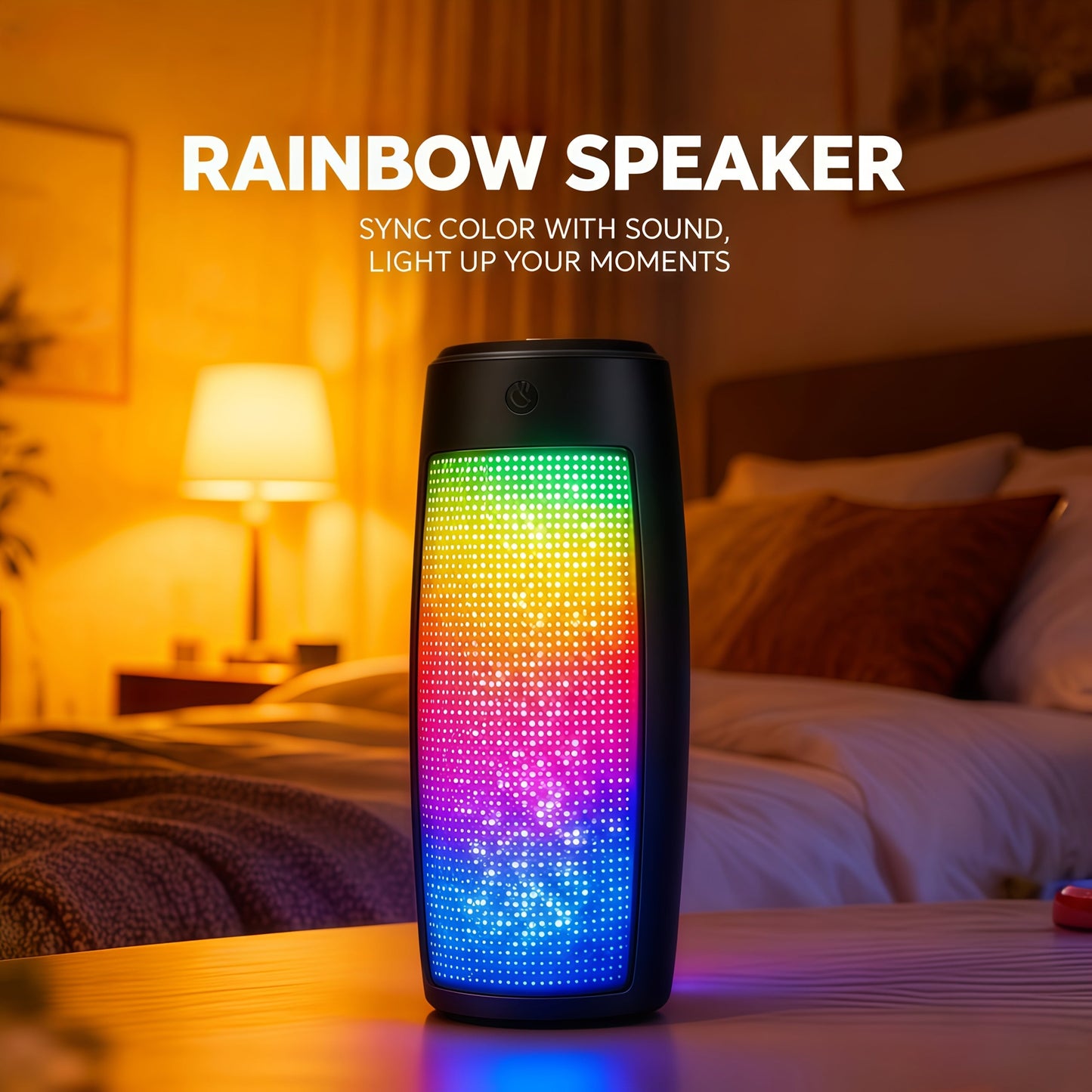 Portable Bluetooth Speaker Triangular Rechargeable Model with Subwoofer and Six Retained Pack Options