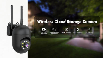 3MP AI Indoor Security Camera 4 Pack – Dual Band 2.4G/5G WiFi, AI Motion Detection with Audio Alert, Full-Color Night Vision, Two-Way Audio, Cloud Storage, Wall Mount Home Surveillance System