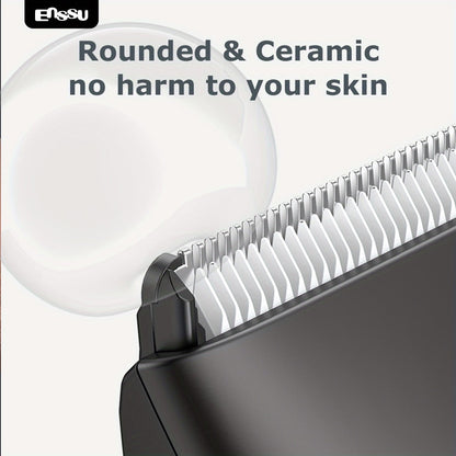 Full Body Groomer for Men IPX7 Waterproof Electric Trimmer Ceramic Blade LCD Display Bikini Private Parts Shaver Replaceable Head Wet Dry Gift