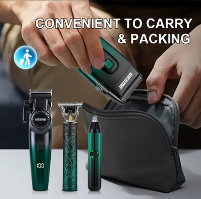 Men's Electric Grooming Kit 4-in-1 — Hair Clipper, Beard Trimmer, Electric Shaver & Nose Hair Trimmer Set, Gradient Design, 2-Piece & 4-Piece Options, Perfect Gift for Husband Dad Boyfriend