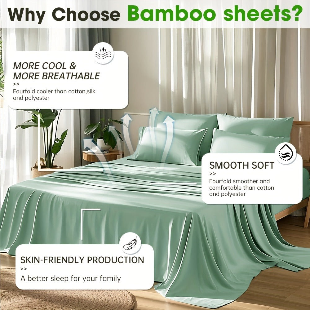 Deep-Pocket Fitted Sheet in Eleven Colors and Twin, Full, Queen or King Checkout Sizes for Home and Everyday Use
