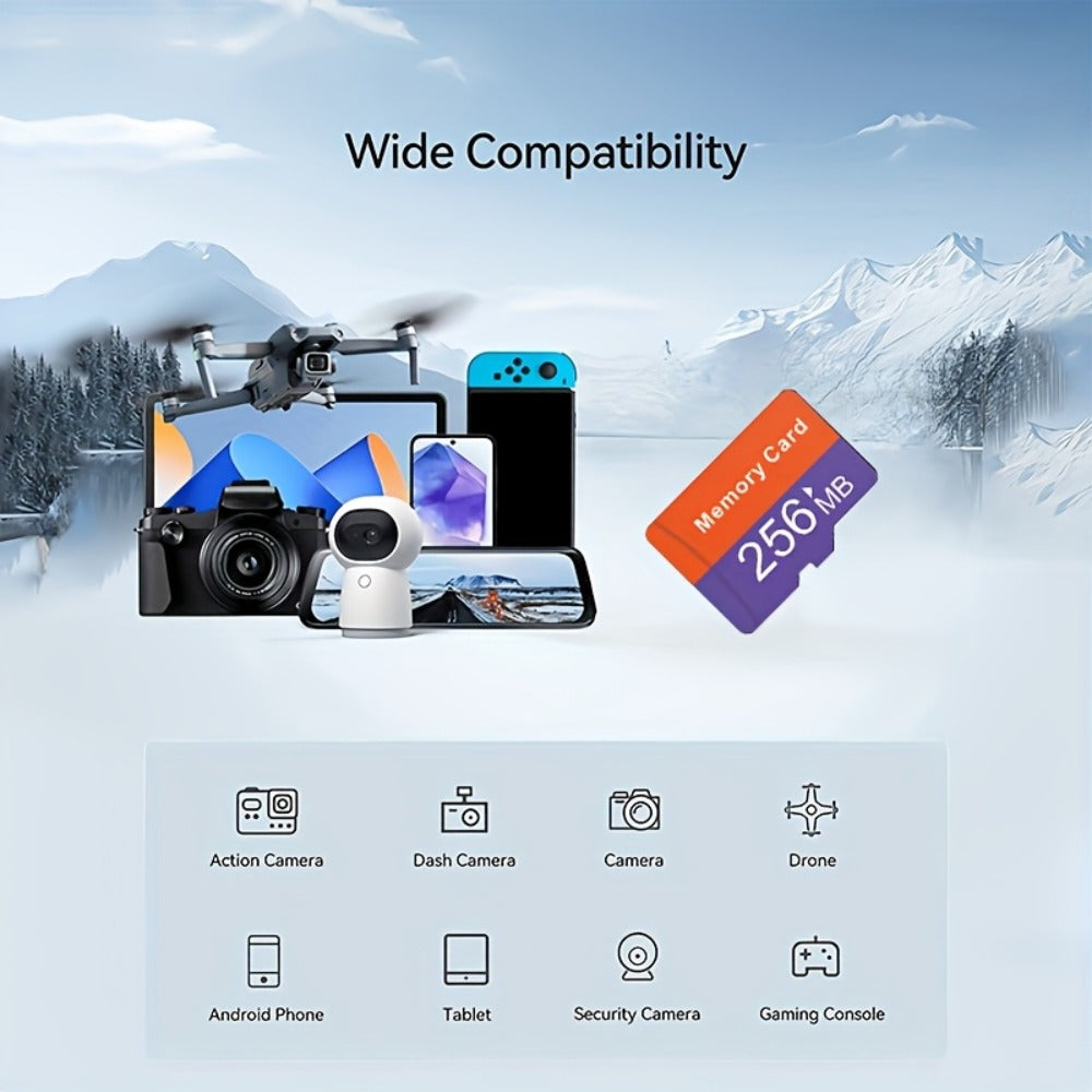 Micro SD Card 10 Pack UHS-I with SD Adapter, JUANWE Class 4 TF Memory Cards 128MB 256MB 512MB Bulk Set for Dash Cam, Drone, Action Camera, Smartphone, Tablet, Game Console & Laptop – Reliable Flash Storage