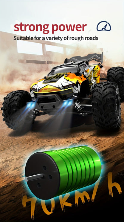 Remote Control Car, 1:16 Scale 4WD Off-Road Truck with 2.4GHz Control, 70KM/H Source Speed and Four Color Options