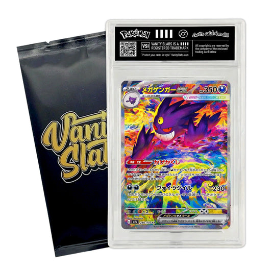 Trading Card Game Mystery Display Holder with English or Japanese Card and One- or Two-Slab Options