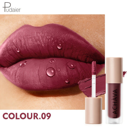Velvet Matte Liquid Lip Color in Five Coordinated Nude-Tone Shades with 7.4cm Square Tube and Wand
