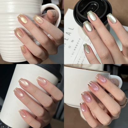 Gel Nail Polish BORN PRETTY 6-Piece Flowing Cat-Eye Set with Six 10ml Magnetic Bottles for Nail Art