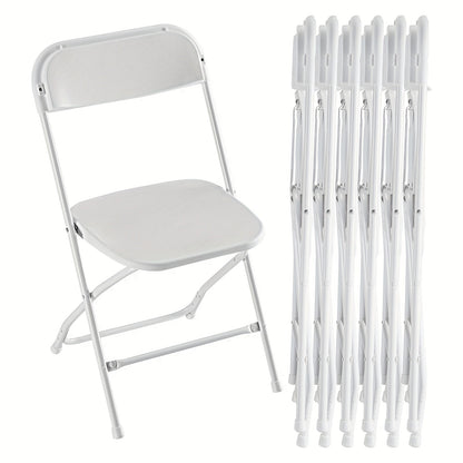White or Black Molded-Seat Folding Chair Sets in 4, 6, 8, 10 or 20-Piece Checkouts Pictured