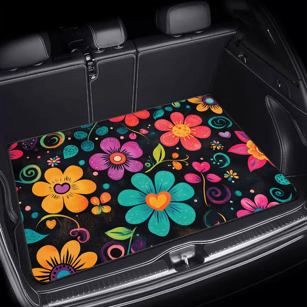 Car Trunk Mat Cargo Liner – Waterproof Non-Slip Trunk Floor Mat with Pattern Designs to Protect Vehicle Interior from Dirt, Spills & Scratches | Multiple Styles
