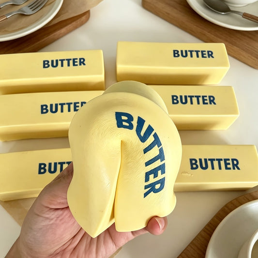 Butter Squishy Toy 6 Pack Giant Slow Rising Squeeze Fidget Toy for Stress Relief Anxiety Desk Decoration Kids Adults Office Party Gift Christmas Easter Valentine