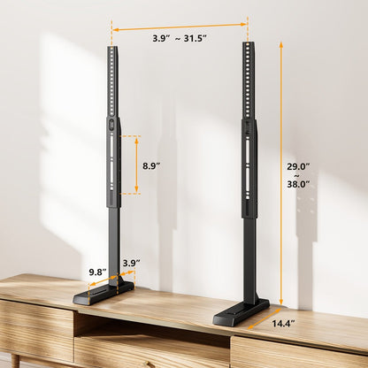 37-92 Inch TV Stand with Adjustable Height, Media Console Cabinet detail image - detail view 6