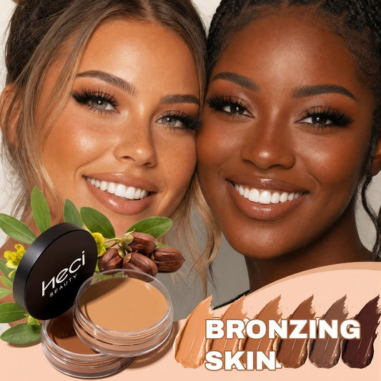 Foundation Cream Matte Velvet Full Coverage — Waterproof Oil Control, Pore-Less Smudge-Proof Long-Lasting Formula, 0.7oz, 6 Shades Light to Deep for All Skin Tones