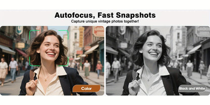 Digital Camera CHUZHAO Retro TLR-Style Model with 12MP Capture Marking, 1080P Video, Autofocus and Dual Filters