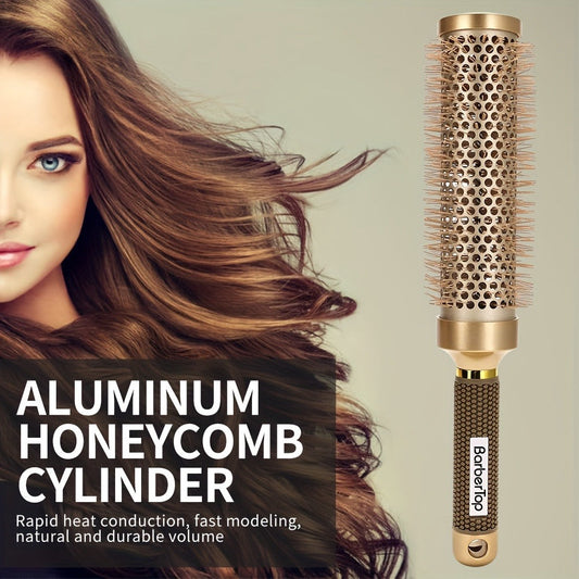 Round Hair Brush Nano Ceramic Ion – Heat Resistant Blowout Styling Roller Comb for Voluminous Bangs, Wavy Curls & Smooth Blowouts – 4 Sizes 25mm 32mm 45mm 53mm, All Hair Types