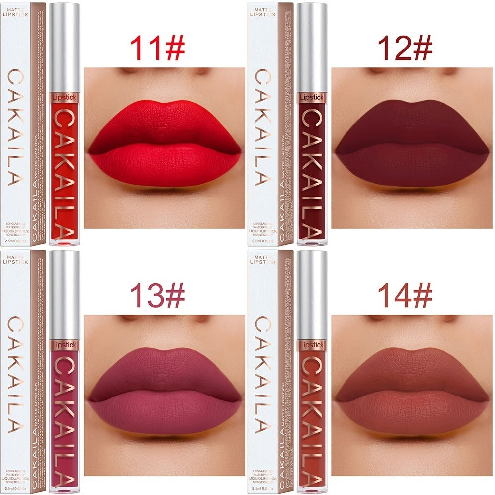 18-Piece Matte Lipstick Set for Women — Long-Wearing Smudge-Proof Moisturizing Liquid Formula, Smooth Creamy Velvety Finish, All-Day Comfortable Wear, Multi-Shade Lip Color Collection Gift