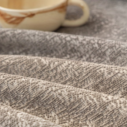 Sofa Cover 300 GSM Solid Chenille Throw with Fringe in Four Colors and Sizes from Single Seat to 71 x 150 Inches