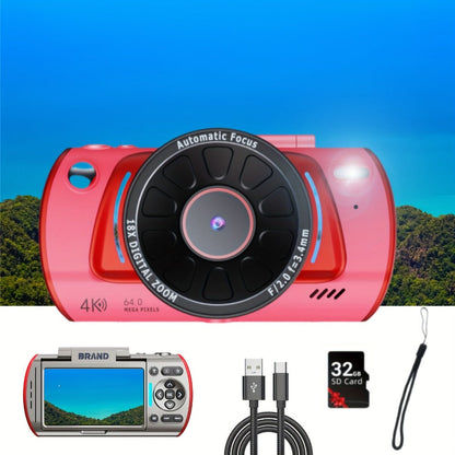 Digital Camera 4K Vlogging Model with 48MP Capture Marking, WiFi, 3-Inch 180° Flip Screen, 16X Digital Zoom and 32GB Card