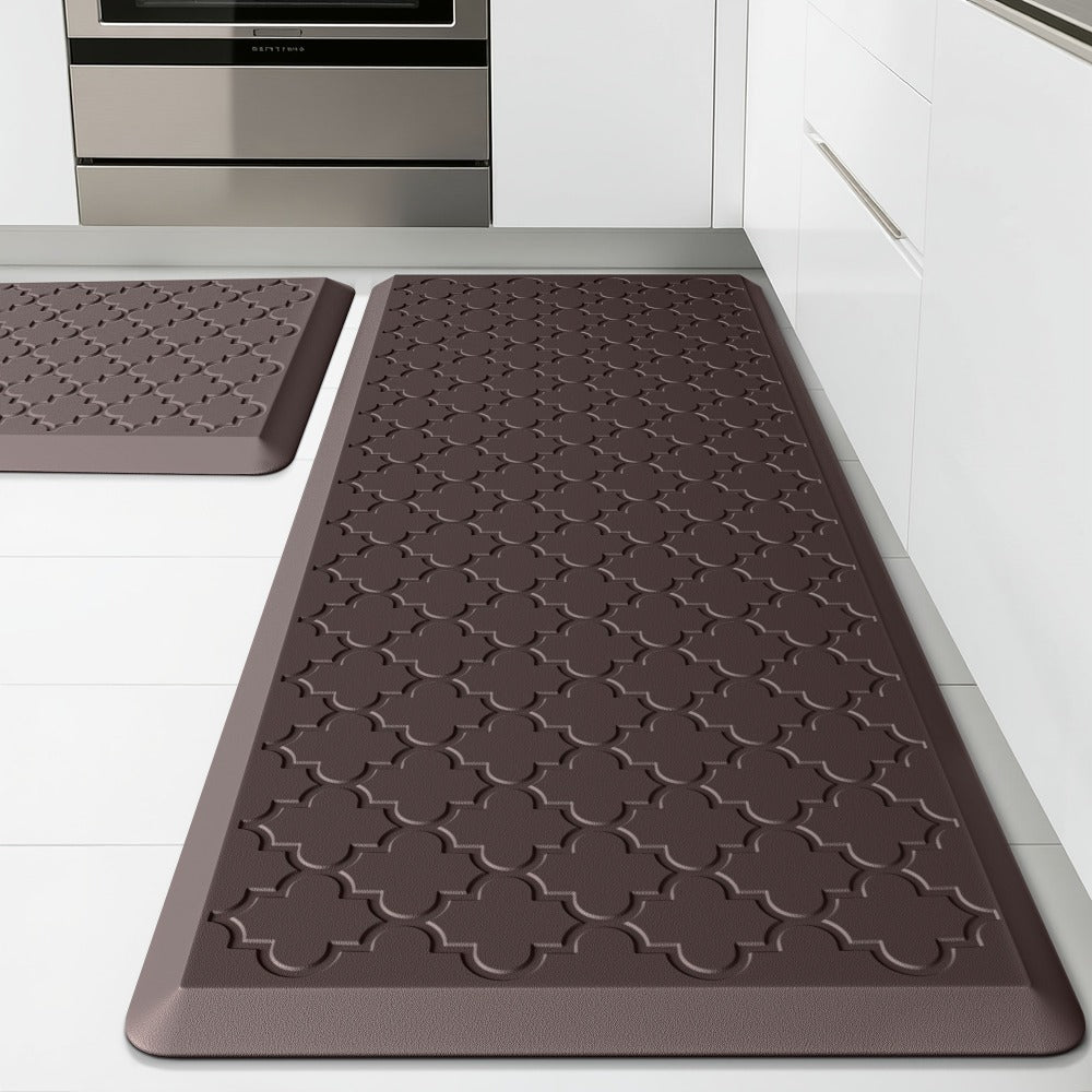 Kitchen Mat Set, 2-Piece Cushioned Standing Mats in Four Colors with 17.3x29 and 17.3x47 or 17.3x59-Inch Pairings