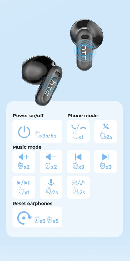 AI Translation Earbuds with Color Touchscreen Charging Case in Black or White and Five Bundle Options