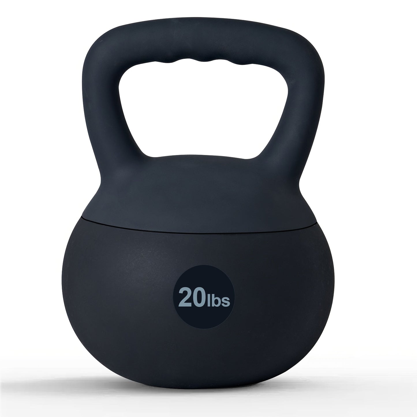 Soft PVC Kettlebell Iron Sand Filled – Wide Non-Slip Handle, 10 to 25 lbs, Safe for Home Use – Strength Training Weights for Women & All Fitness Levels, 4 Colors