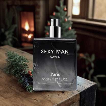 Cologne Spray for Men SEXY MAN Two-Bottle Set with 7054A and 7054B Color Options and Gift Vial