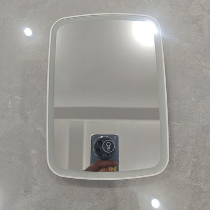 Makeup Mirror Portable Folding LED Stand with Three Light Colors, Touch Brightness and USB Rechargeable Power