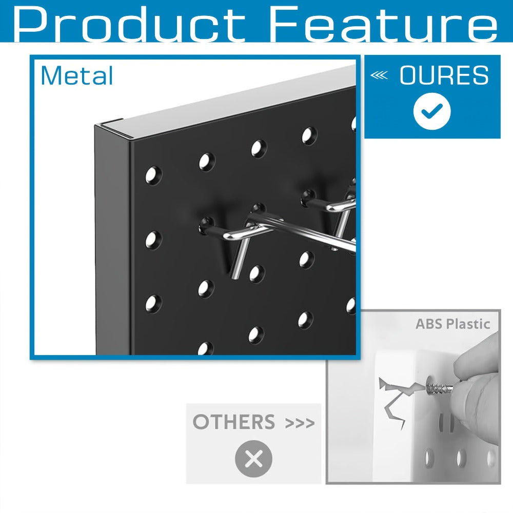 Pegboard Hook Organizer Kit, 278-Piece Bin and Hook Assortment for 1/8- and 1/4-Inch Tool Boards