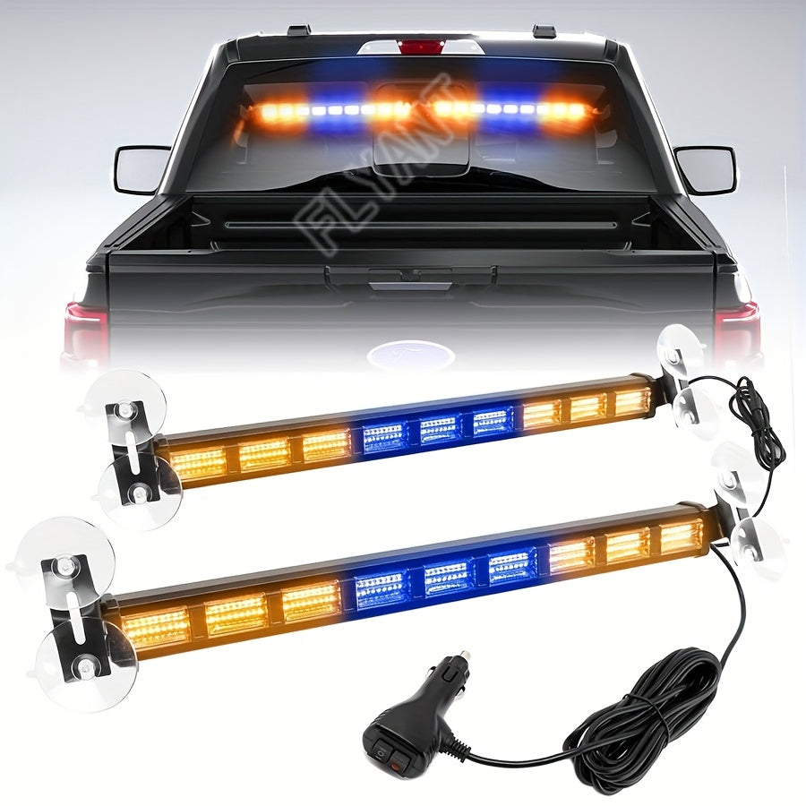 LED Light Bar 17 Inch 80W Triple Row 3000+ Lumens 12V-24V – Off-Road Work Light Emergency Flasher for Truck ATV SUV Jeep Boat Tractor – 3 Color Styles