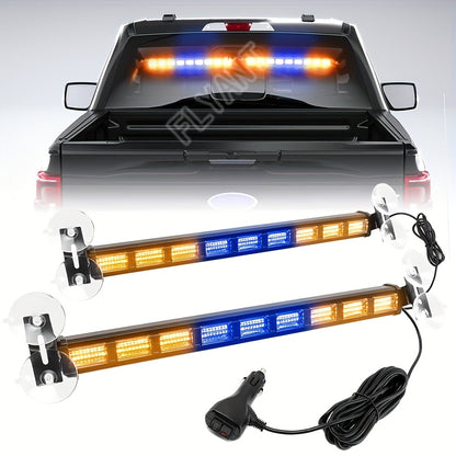 LED Light Bar 17 Inch 80W Triple Row 3000+ Lumens 12V-24V – Off-Road Work Light Emergency Flasher for Truck ATV SUV Jeep Boat Tractor – 3 Color Styles
