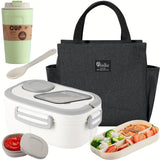 White - Lunch Box + Coffee Cup + Meal Bag