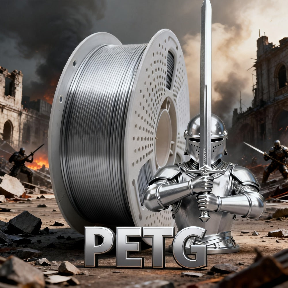 3D Printer Filament PETG 1.75mm 1kg Vacuum-Packed Spool with Nine Color and Finish Options