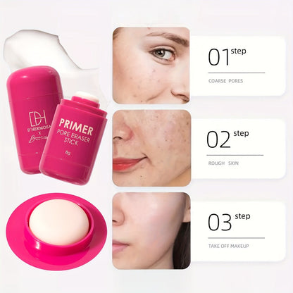 Pore Minimizer Face Primer Stick 2pcs Oil Control Long-Lasting Matte Finish Makeup Base – Lightweight Moisturizing Foundation Primer for Oily Combination All Skin Types Women