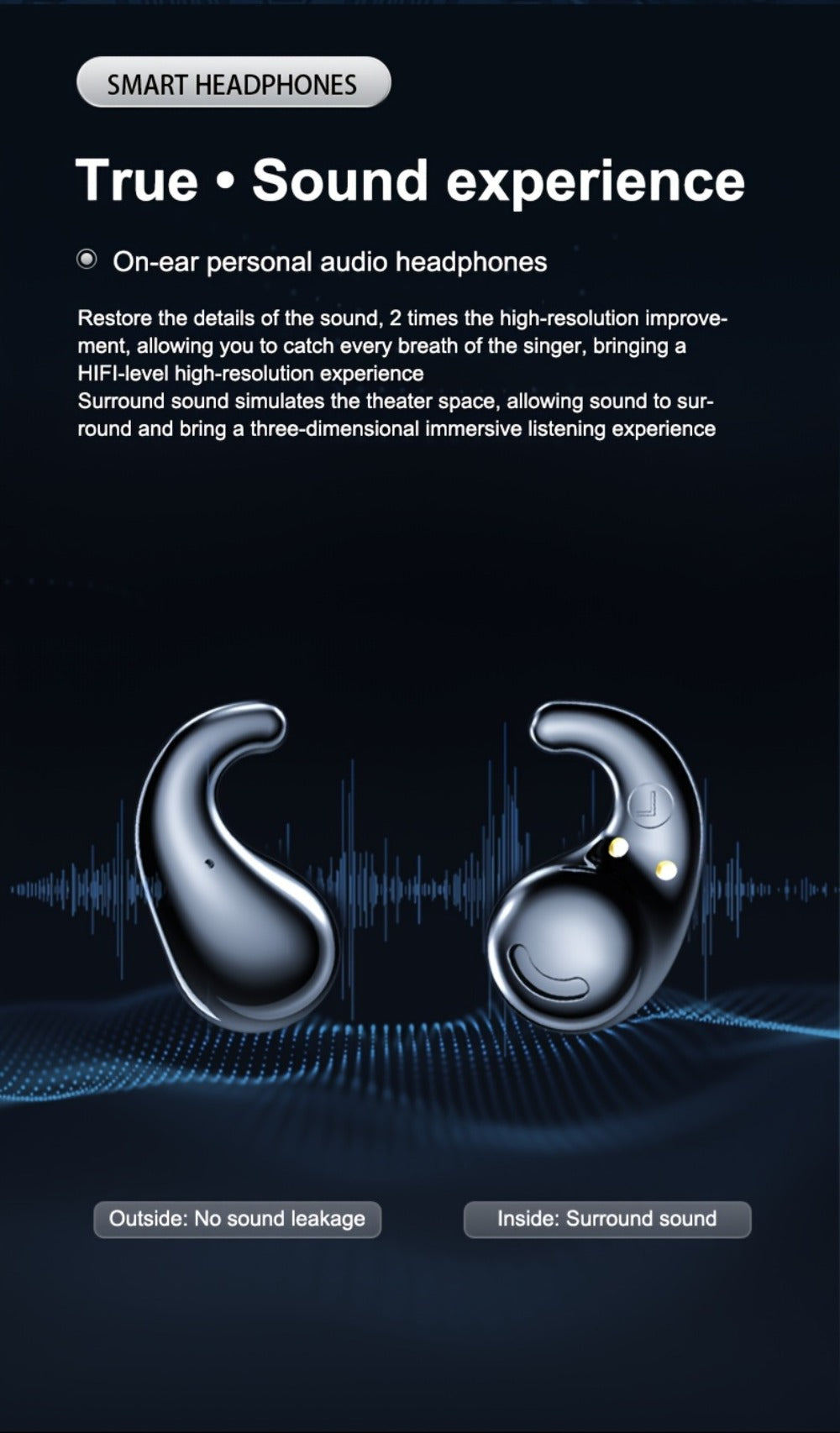 Invisible Sleep Earbuds Bluetooth 5.4 Ultra Thin Mini Wireless Earphones – No Latency Gaming Intelligent Noise Reduction Ultra Long Battery Life Comfortable In-Ear for Side Sleepers Work Travel