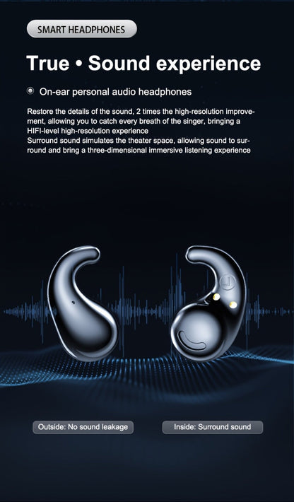 Invisible Sleep Earbuds Bluetooth 5.4 Ultra Thin Mini Wireless Earphones – No Latency Gaming Intelligent Noise Reduction Ultra Long Battery Life Comfortable In-Ear for Side Sleepers Work Travel