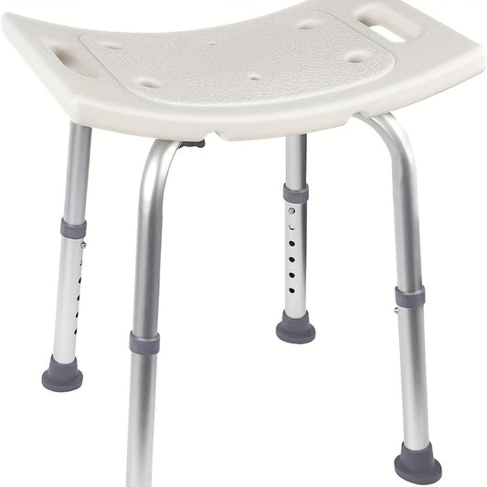 Shower Bench with Suction Feet – Adjustable Non-Slip Bath Stool, 350 LBS Capacity, Rust-Proof Aluminum, Medical Grade Bath Seat for Seniors, Adults & Disabled, Fits Showers & Tubs