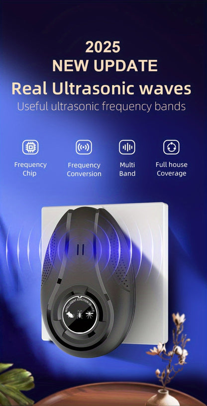 Ultrasonic Pest Repeller for Home Indoor – Plug-In Electronic Mosquito Cockroach Mouse Ant Spider Repellent Device for House Office Warehouse