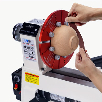 Pull-Through Sandpaper Roll Dispenser Set with Four, Five or Six Abrasive Grit Rolls Pictured