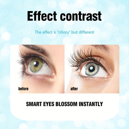Black Mascara Three-Piece Set in Tall Silver Crystal-Pattern Tubes with Straight Black Bristle Wands