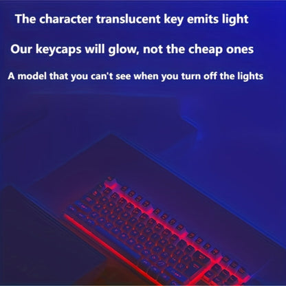 White Wired Keyboard and Mouse Set with Floating Keycaps, Volume Roller and Multiple Backlight Effects