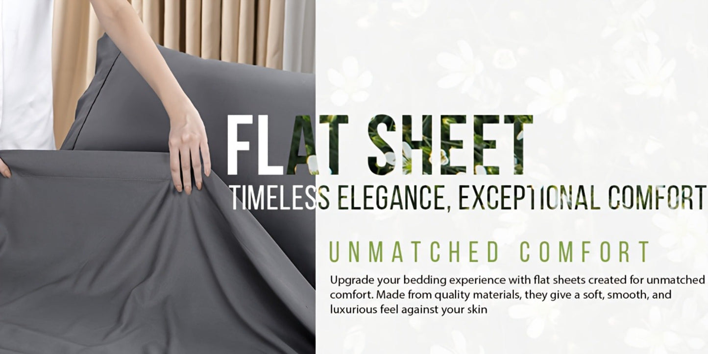 Bamboo-Blend-Style Fitted Sheet in Seven Colors and Twin, Full, Queen or King Checkout Sizes