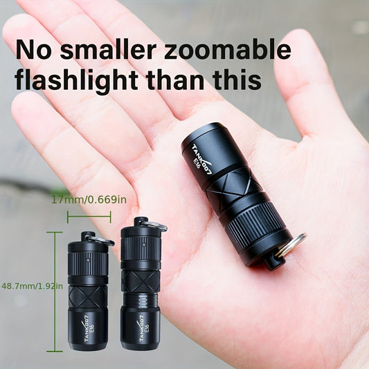 Flashlight Magnetic Mini EDC Torch with 130-Lumen Output, Type-C Charging and Rotary Switch