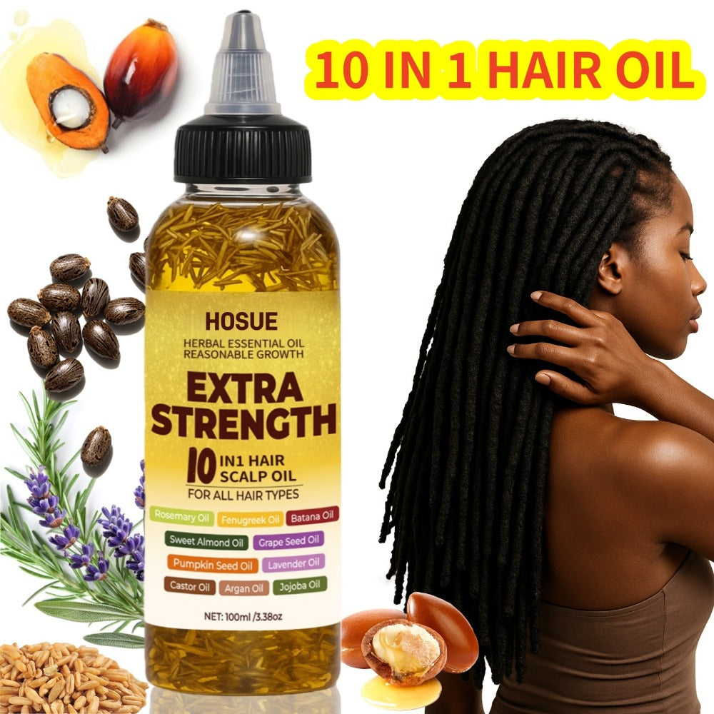 3.38 oz Botanical Hair and Scalp Oil in Six Checkout Options with Source-Labeled Plant Oils