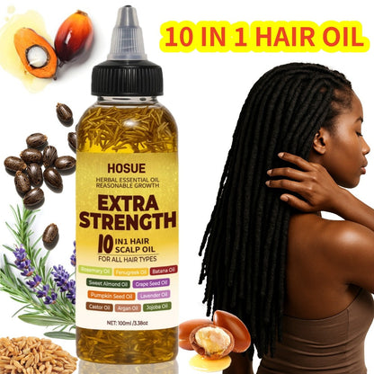 3.38 oz Botanical Hair and Scalp Oil in Six Checkout Options with Source-Labeled Plant Oils