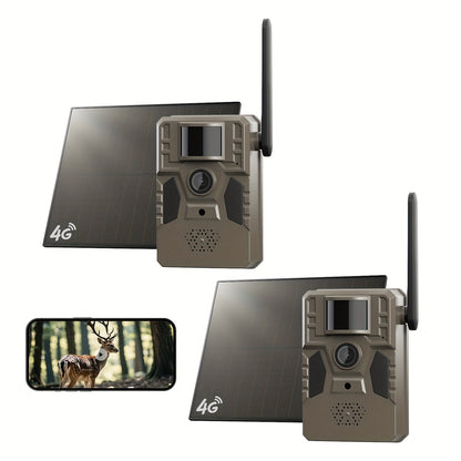 4G Cellular Trail Camera 2K No WiFi Required with Phone App Remote View, Wireless Game Camera for Deer Hunting