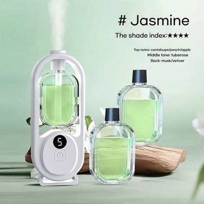 USB Essential Oil Diffuser with Five-Level Display, Multicolor Light and One-, Three- or Five-Bottle Bundles
