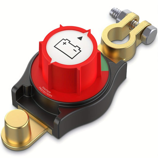 Battery Disconnect Switch 1000A Heavy Duty Manual Lever On/Off Negative Cut-Off with Screw Terminals for Car Truck Boat RV Marine - Corrosion Resistant