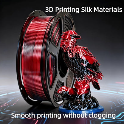 Dual Color PLA Filament 1.75mm 250g Vacuum Packed – Neatly Wound High Precision ±0.02mm Smooth Printing Two-Tone Gradient 3D Printer Filament | Dual Color PLA Spool for FDM 3D Printers Hobby Makers