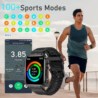 Smartwatch – for Men with Bluetooth Calling SENBONO BT8959T5, 1.95" Large Display, 100+ Sport Modes, 340mAh Long Battery, Multiple Watch…